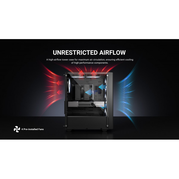 Корпус ID-Cooling Ware 300 ARGB Black