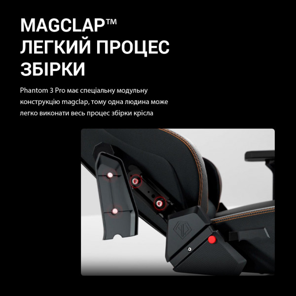 Крісло для геймерів Anda Seat Phantom 3 Pro Size L Grey Fabric (AD18YC-06-G-F)