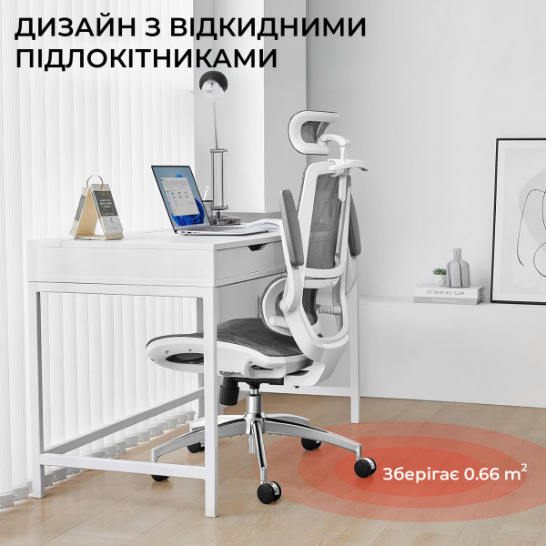 Крісло офісне Sihoo M59AS Mesh Gray (M59AS-M301)