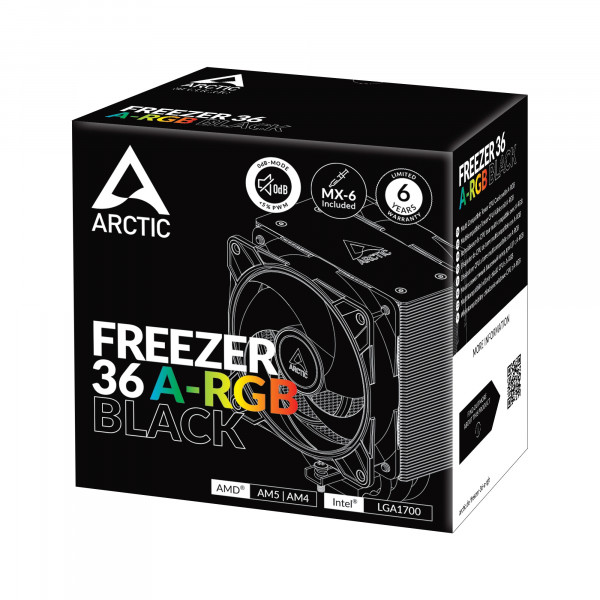 Кулер процесорний Arctic Freezer 36 A-RGB Black SI (AOCPU00013A)