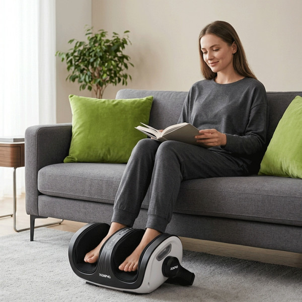 Масажер для ніг RENPHO 2-in-1 Foot and Calf Massager White (R-D001R-WH)