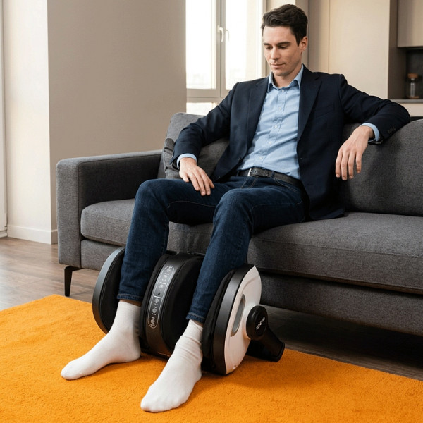 Масажер для ніг RENPHO 2-in-1 Foot and Calf Massager White (R-D001R-WH)