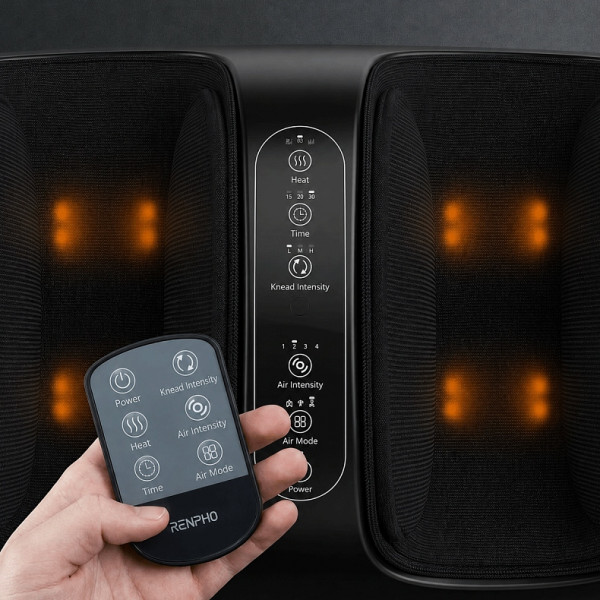 Масажер для ніг RENPHO 2-in-1 Foot and Calf Massager White (R-D001R-WH)