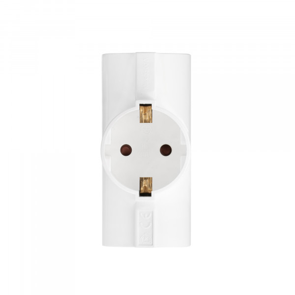 Мережевий адаптер 2E 3xТип F, 16A, білий (2E-AD0103WH)