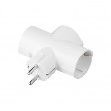 Мережевий адаптер 2E 3xТип F, 16A, білий (2E-AD0103WH)