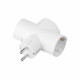 Мережевий адаптер 2E 3xТип F, 16A, білий (2E-AD0103WH)