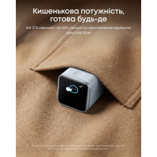 Мережевий зарядний пристрій Anker Nano Charger 45W USB-C Smart Display Misty Blue (A121DG31)
