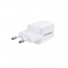 Мережевий зарядний пристрій Choetech (USB-C+USB-A) White (PD5012-EU-WH)