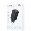 Мережевий зарядний пристрій Proove Pocket GaN 65W Black (WCPG65121201)