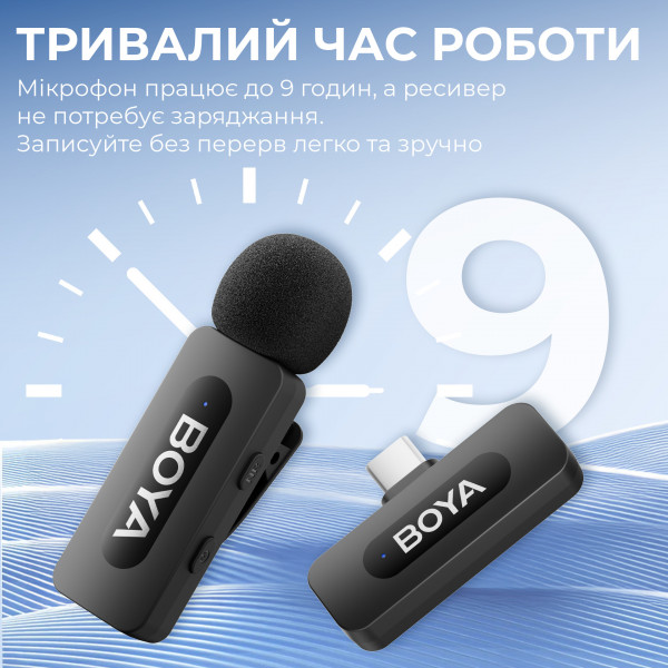 Мікрофон BOYA BY-V10 Type-C Black