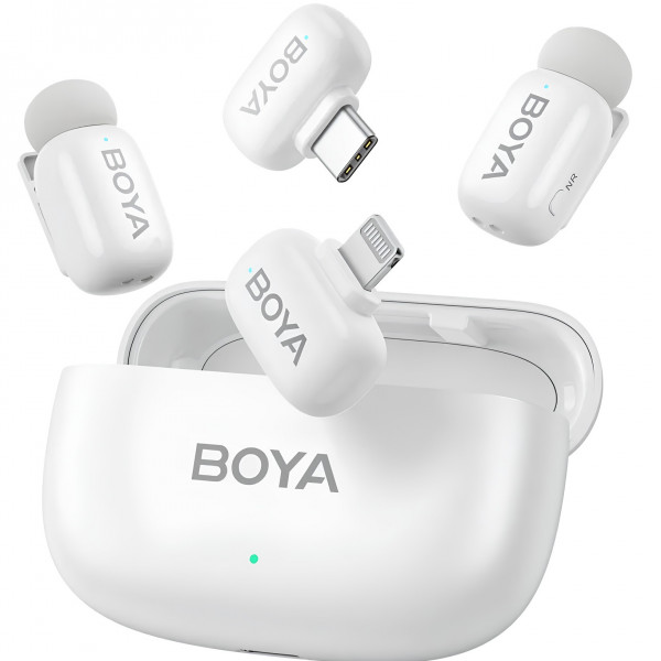 Мікрофон BOYA mini-13 Type-C/Lightning White