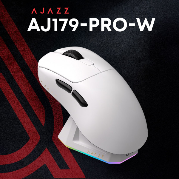 Миша бездротова Ajazz AJ179Pro White (AJ179-PRO-W)
