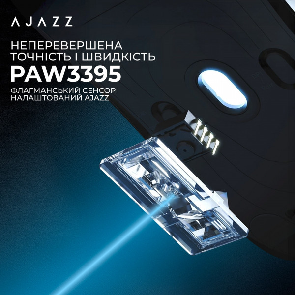Миша бездротова Ajazz AJ179Pro White (AJ179-PRO-W)
