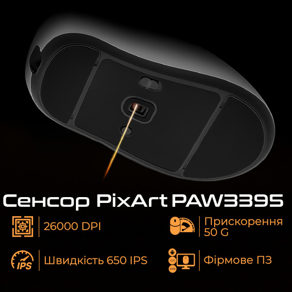 Миша бездротова RAWM ER21 White