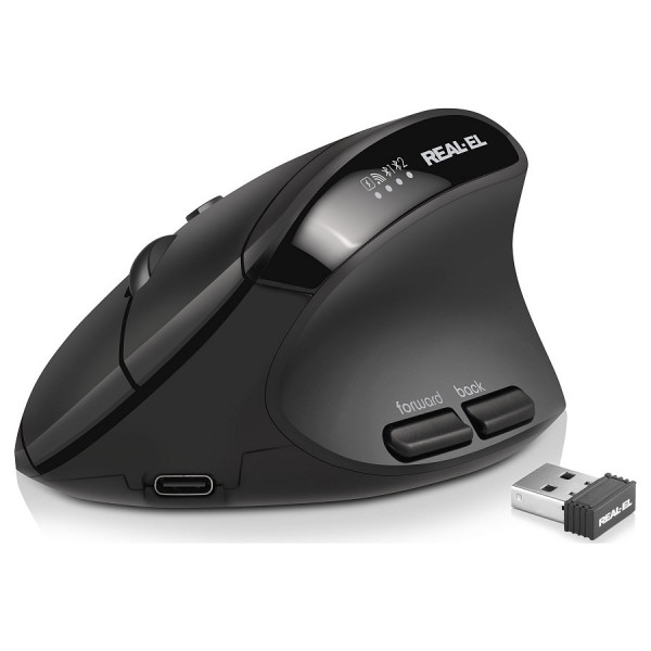 Миша бездротова REAL-EL RM-490W Black
