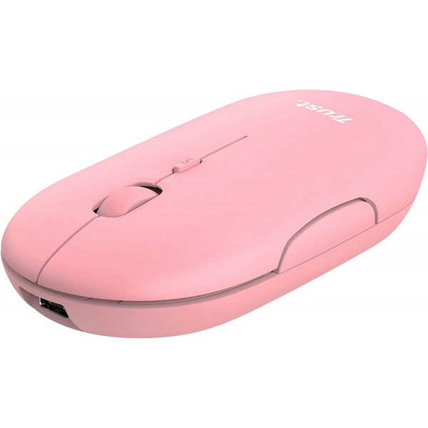 Миша бездротова Trust Puck Rechargeable Ultra-Thin BT WL Silent Pink (24125)