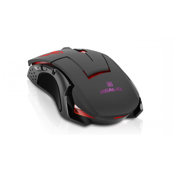 Миша REAL-EL RM-520 Gaming Black (EL123200020)
