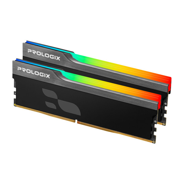 Модуль пам`ятi DDR4 2x8GB/3600 Prologix Onyx Black RGB (PRO16GB3600YBR4K)