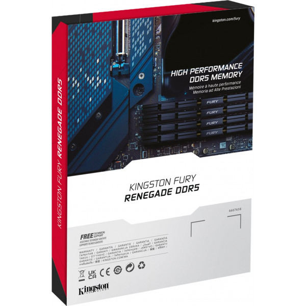Модуль пам`яті DDR5 2x24GB/8400 Kingston Fury Renegade Silver (KF584CU40RSK2-48)