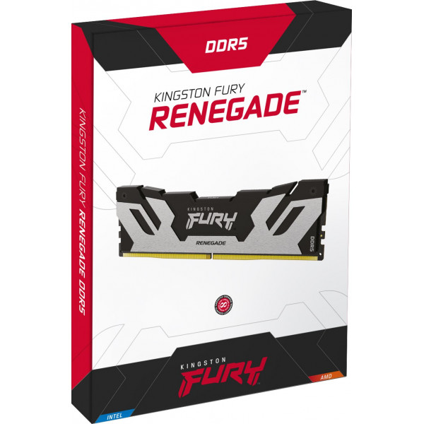 Модуль пам`яті DDR5 2x24GB/8400 Kingston Fury Renegade Silver (KF584CU40RSK2-48)