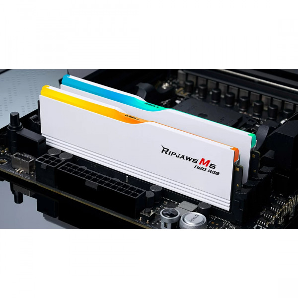 Модуль пам`ятi DDR5 2x32GB/6000 G.Skill Ripjaws M5 Neo RGB White (F5-6000J3636F32GX2-RM5NRW)