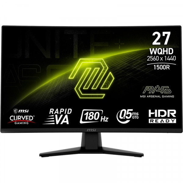 Монітор MSI 27" MAG 274CQF VA Black Curved 180Hz