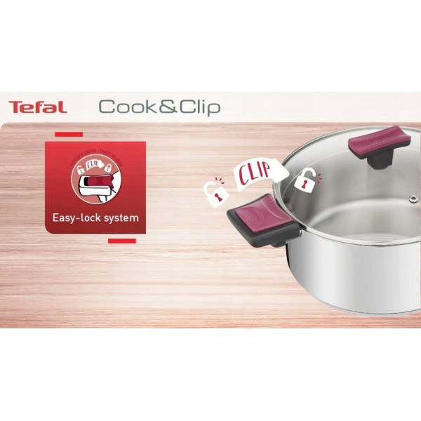 Набір посуду Tefal Cook&Clip 10 предметів (G723SA74)