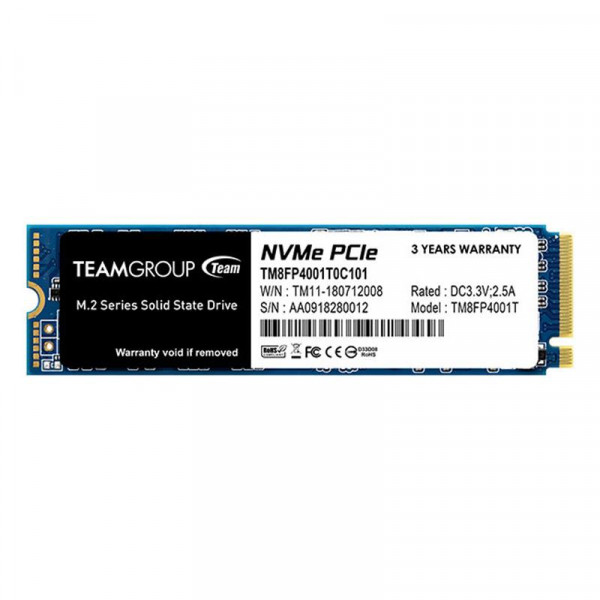 Накопичувач SSD 1TB Team MP34 M.2 2280 PCIe 3.0 x4 3D TLC (TM8FP4001T0C101)_Bulk