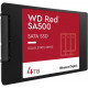 Накопичувач SSD 4TB WD Red SA500 2.5 SATAIII 3D NAND (WDS400T2R0A)