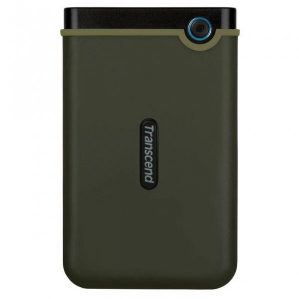 Накопичувач зовнiшнiй HDD 2.5" USB 1.0TB Transcend StoreJet 25M3 Military Green Slim (TS1TSJ25M3G)