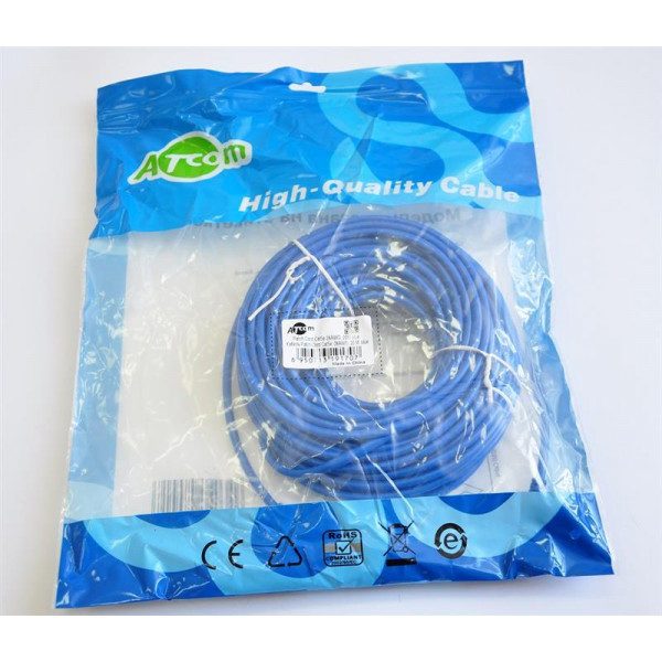 Патч-корд литий, UTP, RJ45, Cat.5e, 20m, синій