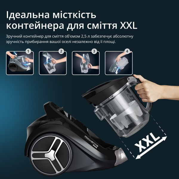 Пилосос Rowenta Compact Power XXL Parquet RO4B36EA