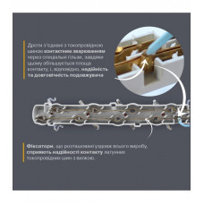 Подовжувач блоковий (PP) Electrum 3 розетки 3м із заземленням та вимикачем C-ES-1538