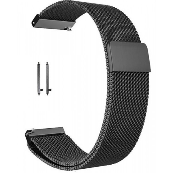 Ремінець BeCover Milanese Style для Samsung Galaxy (20mm)/Watch 5/ Watch 4 40/44mm/Watch 4 Classic 42mm/Watch Active/Active 2 40/44mm/Watch 3 41mm/Gear S2/Classic/Gear Sport Gray (707673)