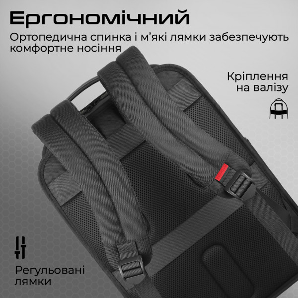 Рюкзак для ноутбука Promate Paramount BP 15.6" Black