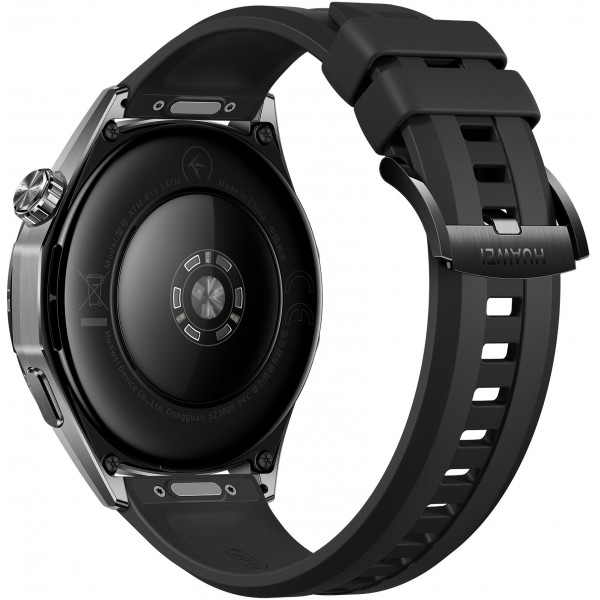 Смарт-годинник Huawei Watch GT 6 46mm Black with Black Fluoroelastomer Strap (55020FTX)