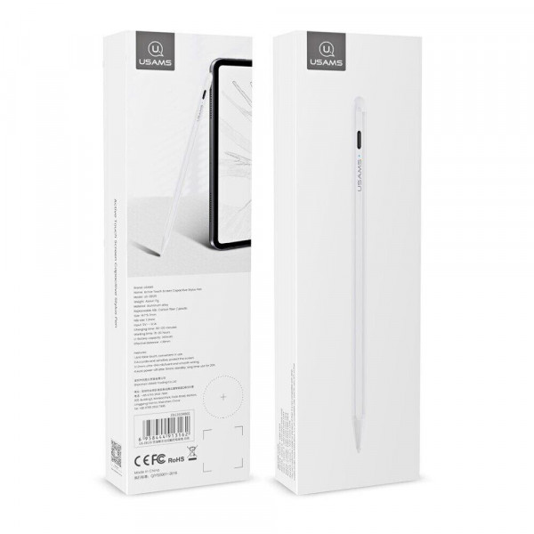 Стилус Usams US-ZB135 (iPad only) White (GM102W) (ZB135DRB01)