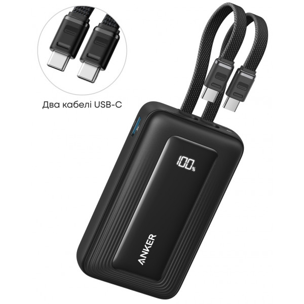 Універсальна мобільна батарея Anker Zolo 20000mAh 45W Black (A110MH12)