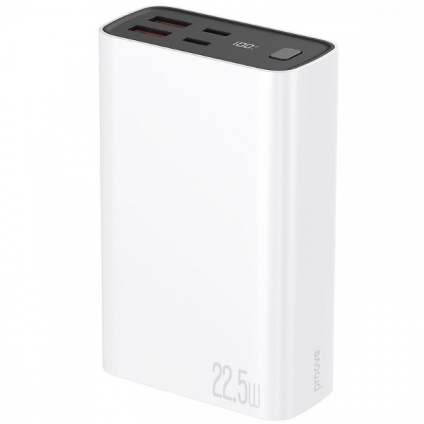 Універсальна мобільна батарея Proove Hyper Flux Plus 22.5W 20000mAh White (PBF222120002)