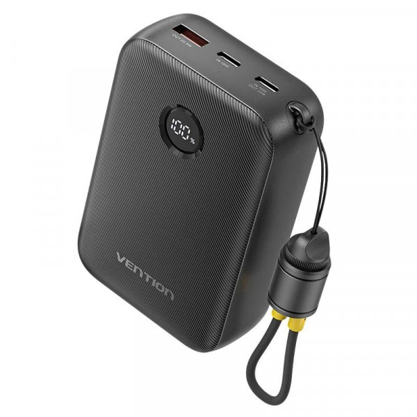 Універсальна мобільна батарея Vention 20000mAh 22.5W Black (FKBB0-C)