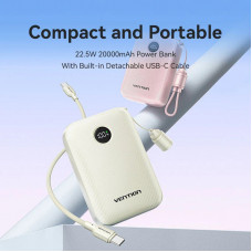 Універсальна мобільна батарея Vention 20000mAh 22.5W Black (FKBB0-C)
