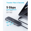 USB-хаб Anker USB-C Hub 332 5-in-1 Black (A8355H11)