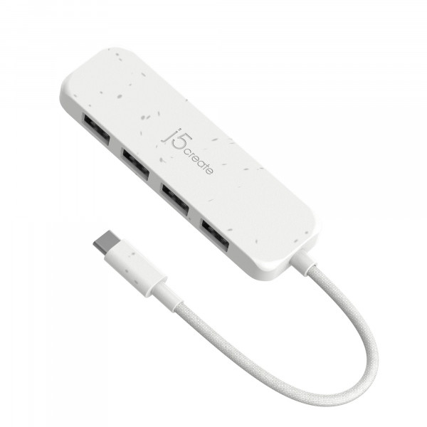 USB-хаб J5create 4 USB-A White (JCH341EW-N)