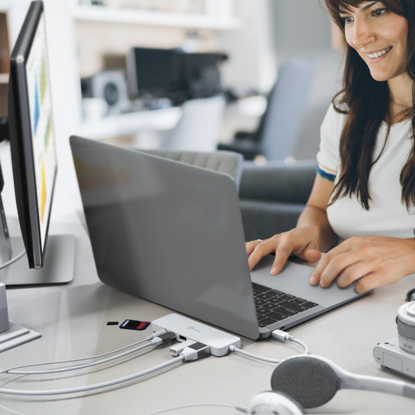 USB-хаб J5create USB-C 6-в-1 White (JCD373-N)