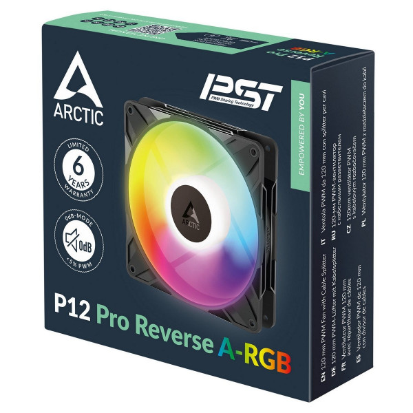 Вентилятор Arctic P12 Pro Reverse A-RGB Black (ACFAN00322A)