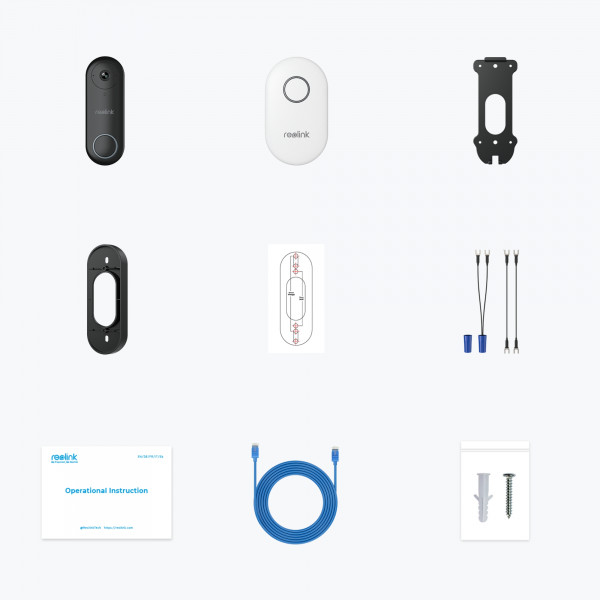 Відеодзвінок Reolink D340P (Video Doorbell PoE)
