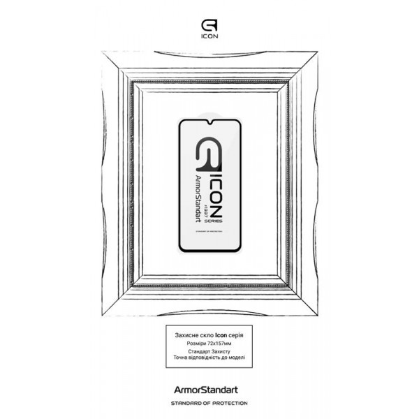 Захисне скло Armorstandart Icon для Samsung Galaxy M34 SM-M346 Black, 0.33mm (ARM69569)
