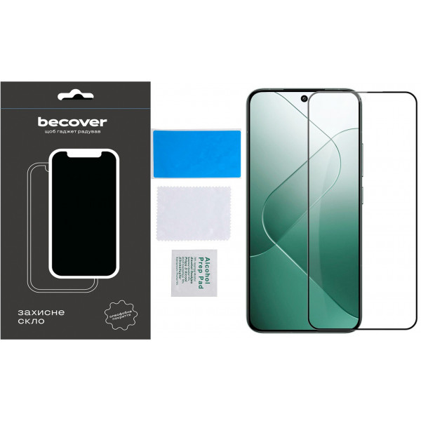 Захисне скло BeCover для Xiaomi 14 Black (710789)