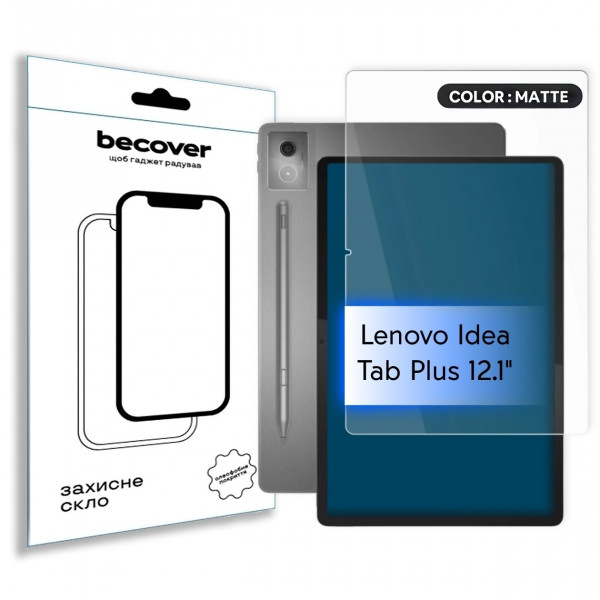 Захисне скло BeCover (Matte Anti-Glare) для Lenovo Idea Tab Plus 12.1" (714905)
