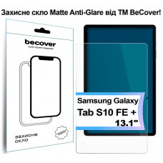 Захисне скло BeCover Matte Anti-Glare для Samsung Galaxy Tab S10 FE+ SM-X620/SM-X626 (713443)
